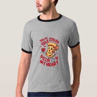 Pizz e minha camiseta cardíaca