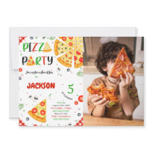 Pizza Birthday Convite Foto