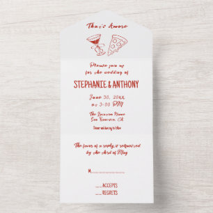 Pizza Caprichosa Vermelha Casamento Italiano Amore