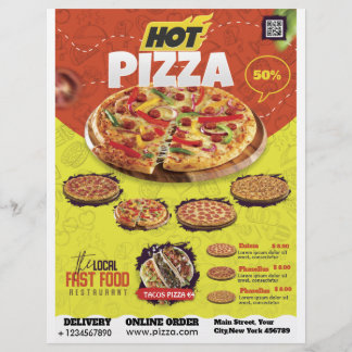 Pizza Compra Folheto Design