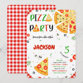 Pizza Convite de Aniversário