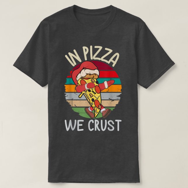 Pizza De Natal Camisa Dabitando Pizza Na Pizza Nós (Frente do Design)