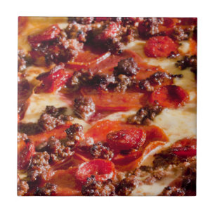 pizza de pepperoni de salsicha