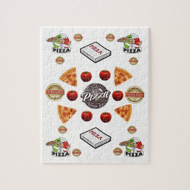 Pizza Decorative Quebra-cabeça (Vertical)
