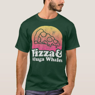 Pizza e Baleias Beluga ou Camiseta Baleia Beluga