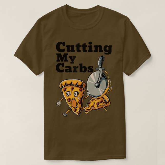 Pizza Engraçada Alojando Minha Camiseta De Pizza (Frente do Design)