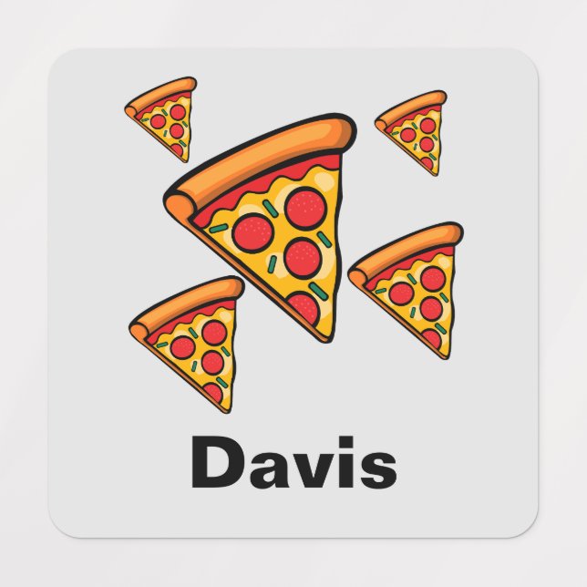 Pizza Friday Design - Etiqueta de Vestuário para P (Design 1)