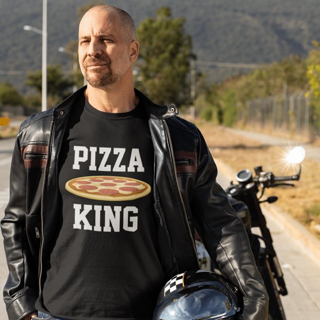 PIZZA KING MEN'S T-SHIRTS CAMISETAS (Criador carregado)