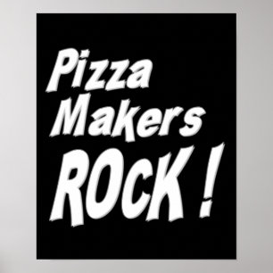 Pizza Makers Rock! Impressão poster