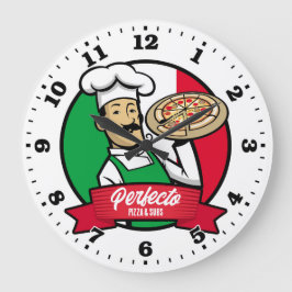 Pizza Parlor Pizzeria Relógio Personalizável Itali