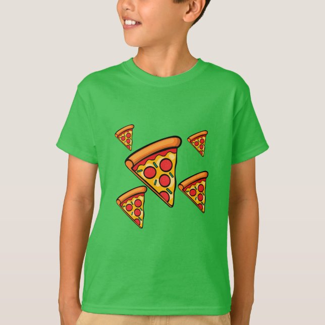 Pizza Sexta-Design - Camiseta básica para crianças (Frente)