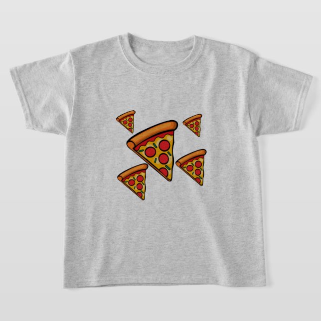 Pizza Sexta-Design - Camiseta básica para crianças (Postura )