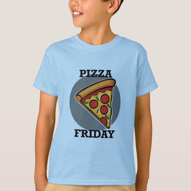 Pizza Sexta-Design - Camiseta básica para crianças (Frente)