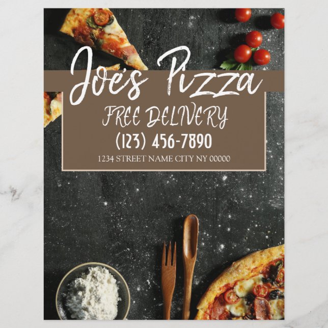 Pizza Shop Restaurant Flyer (Frente)