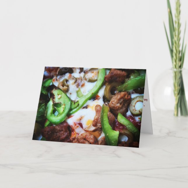 "Pizza Suprema Filtrada" Receba Bem Cartão (Frente)