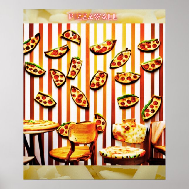 Pizza Wall Fantasy Pizzeria Poster (Frente)
