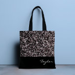 Pizzazz Personalizado Tote Bag<br><div class="desc">Nossa! Saia no estilo do designer com este padrão de pontos. Personalize com seu próprio nome ou remova texto. Projetado para você pelo Evco Studio.</div>