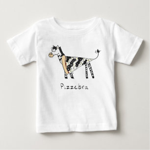 Pizzebra Pizza Zebra - Camiseta Bebê