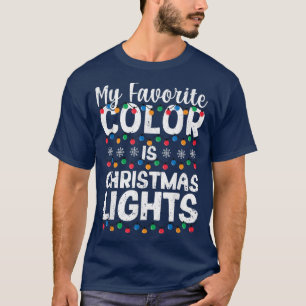 PJs de Natal Camisas de dormir Luz Minha Cor Favor