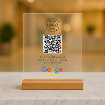 Placa Acrílica de Avaliações do Google | Código QR