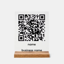 Placa Acrílica de Código QR