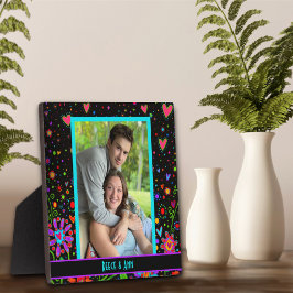 Placa Amor Impressionante Corações Foto Nomes Personaliz