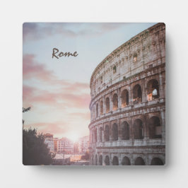 Placa Arquitetura Antiga de Roma - paisagem solar