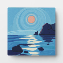 Arte Serene Abstrato Seascape