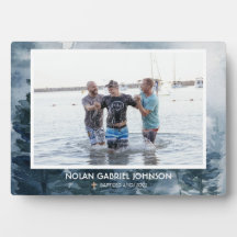 Azul de Presente Cristão Batismo Comemorativo