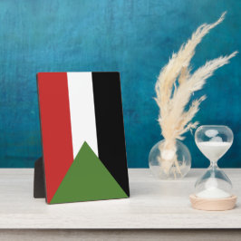 Placa Bandeira do Sudão