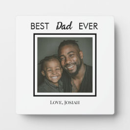 Placa Best Dad Ever Tabletop Plaque with Easel