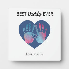 Placa Best Daddy Ever Tabletop Plaque with Easel