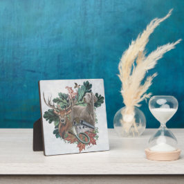 Placa Caça com um Weimaraner, "Espírito de Cinzas"