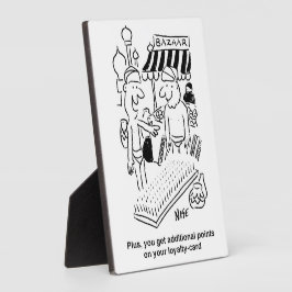 Placa Cama de Unhas num Cartoon Bazar