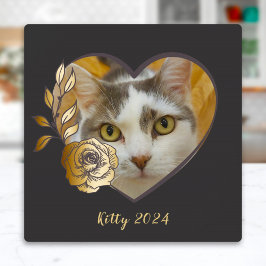 Placa Câmera de Foto com Moldura de Coração com Suporte