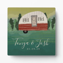 Camping Camper Vintage Chuveiro de Noiva Fuga 