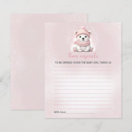 Placa Cápsula Horária do Urso Chá de fraldas de In