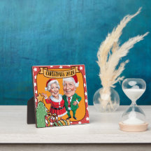 Caricatura de casal de Natal Personalizada