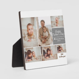 Placa Carro de colagem da família de fotos do Dia de os 