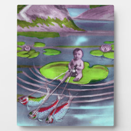 Placa Cartão postal francês da April Fool Vintage