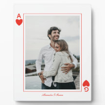 cartas de baralho foto coração amor ás simples