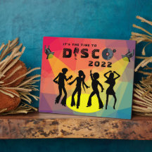Celebração de multicores do piso de dança de Disco