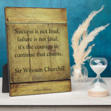 Citação de Winston Churchill; Sucesso em Madeira E