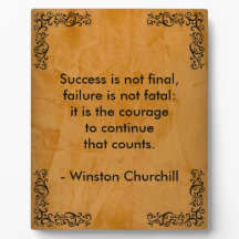 Citação de Winston Churchill; Sucesso Rolo e Estuq
