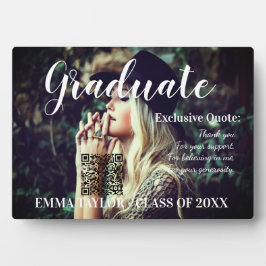 Placa Classe Personalizada da Tipografia de Graduação de