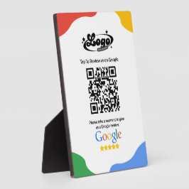 Placa Código QR Link Google Review