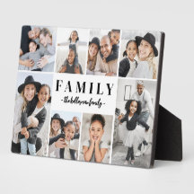 Colagem de Fotos Personalizadas com Nome da Famíli