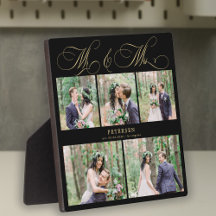 Colagem de fotos personalizadas de casamento Sr e 