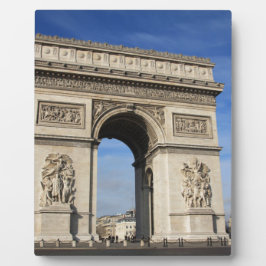 Placa Com Foto arco de triunfo