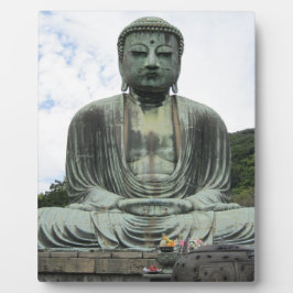 Placa Com Foto Budismo da Estátua Buda